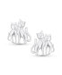 ფოტო #2 პროდუქტის Best Friend Animal Lover BFF Pets Two Kitten Kitty Cat Stud Earrings For Women Sterling Silver