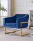 Фото #8 товара Hampshire 31" Velvet with Stainless Steel Modern Accent Chair