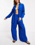 Фото #4 товара Esmee Exclusive beach textured shirt in cobalt blue