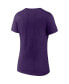 ფოტო #3 პროდუქტის Women's Purple Phoenix Suns Hometown Collection On Fire V-Neck T-shirt
