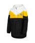 Фото #3 товара Women's Black, Gold Pittsburgh Penguins Staci Half-Zip Windbreaker Jacket
