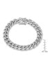 Men's Stainless Steel Miami Cuban Chain Link Style Bracelet with 12mm Box Clasp Bracelet