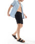 Jack & Jones linen mix shorts in black