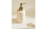 Beige marble bathroom soap dispenser