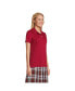 Фото #16 товара Women's School Uniform Short Sleeve Feminine Fit Interlock Polo Shirt