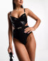 Фото #4 товара Ann Summers hold me tight swimsuit in black