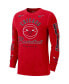Men's Red Chicago Bulls Courtside Retro Elevated Long Sleeve T-shirt