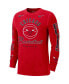 Фото #3 товара Men's Red Chicago Bulls Courtside Retro Elevated Long Sleeve T-shirt