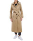 ფოტო #4 პროდუქტის Women's Hooded Belted Maxi Trench Coat