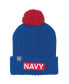 Фото #1 товара Men's Royal Navy Midshipmen 2022 Special Games NASA Cuffed Knit Hat with Pom