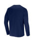Men's NFL x Darius Rucker Collection by Navy New England Patriots Slub Jersey Henley Long Sleeve T-shirt