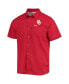 ფოტო #3 პროდუქტის Men's PFG Crimson Oklahoma Sooners Slack Tide Camp Button-Up Shirt