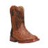 Фото #2 товара Roper Dalton Printed Ostrich Square Toe Cowboy Toddler Boys Brown Casual Boots