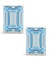 ფოტო #3 პროდუქტის Topaz (4 ct. t.w.) Stud Earrings in 14K White Gold