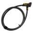 OnGuard Akita Cable Lock with Key: 6' x 12mm, Gray/Black/Yellow