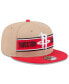 Men's Tan/Red Houston Rockets 2024 NBA Draft 9FIFTY Snapback Hat