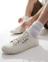 Фото #1 товара AllSaints Underground canvas low top trainers in off white