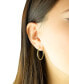 ფოტო #2 პროდუქტის Polished Hoop Earrings in Gold Vermeil, Created for Macy's