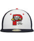 Фото #3 товара Men's White Portland Sea Dogs Authentic Collection Team Alternate 59FIFTY Fitted Hat