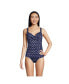 ფოტო #3 პროდუქტის Women's V-Neck Wrap Wireless Tankini Swimsuit Top