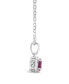 Фото #2 товара Macy's ruby (5/8 ct. t.w.) and Diamond Accent Pendant Necklace in Sterling Silver