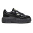 Фото #1 товара Puma Dinara Gloss Lace Up Womens Black Sneakers Casual Shoes 39323201