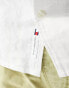 Tommy Jeans linen blend camp shirt in white weiß, L - EU 52 - фото #2