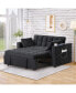 Фото #2 товара Cozy Sofa Bed with Quick Conversion and Convenient Cup Holder