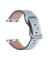 Фото #3 товара Callie Silver-tone Glitter Genuine Leather Band for Apple Watch, 38mm-40mm