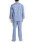 Фото #2 товара Brooks Brothers 2Pc Pajama Shirt & Pant Set Men's Blue Xl