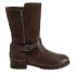 Фото #1 товара Softwalk Marlowe S1857-046 Womens Brown Narrow Leather Casual Dress Boots