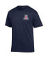 Фото #3 товара Men's Navy Arizona Wildcats Stack 2-Hit T-shirt