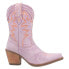 Фото #1 товара Dingo Y'all Need Dolly Embroidery Snip Toe Cowboy Womens Purple Casual Boots DI