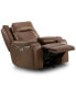 Фото #4 товара Hansley 39" Zero Gravity Leather Power Recliner, Created for Macy's