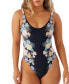 Juniors' Macaw Tropical North One-Piece Swimsuit