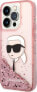 Karl Lagerfeld Etui Karl Lagerfeld KLHCP14LLNKHCP Apple iPhone 14 Pro różowy/pink hardcase Glitter NFT Karl Head