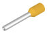 Weidmüller H1.0/18 GE - Pin terminal - Straight - Metallic,Yellow - 1 mm² - 1.8 cm - 1.5 cm