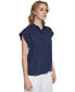 ფოტო #3 პროდუქტის Women's Short Sleeve Button Front Shirt