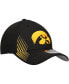 ფოტო #3 პროდუქტის Men's Black Iowa Hawkeyes Active Slash Sides 39THIRTY Flex Hat