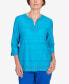 Фото #1 товара Women's Tradewinds Lace Texture Notched Top