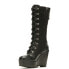Фото #10 товара Harley-Davidson Celina 10" Lace Wedge D84732 Womens Black Motorcycle Boots