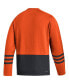 Фото #4 товара Мужской свитер Adidas с вышивкой "Филадельфия Флайерз" цвета оранжевого АЭРОРЕДИ