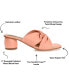 Фото #6 товара Women's Charlize Twisted Slip On Dress Sandals
