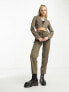 Noisy May tailored trousers co-ord in khaki