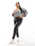 Фото #1 товара Only Curve coated skinny jeans in black