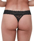 ფოტო #2 პროდუქტის Women's Dare Dot Mesh Lace Thong