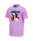 Фото #2 товара Men's Purple Aaliyah Spray Washed Graphic T-shirt