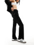 Фото #1 товара Pieces velour flare tracksuit trousers co-ord in black