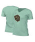 ფოტო #1 პროდუქტის Women's Mint Charlotte Hornets 2022/23 City Edition Essential V-Neck T-shirt
