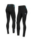 Фото #3 товара Women's Black Charlotte Hornets Classics Lux Leggings